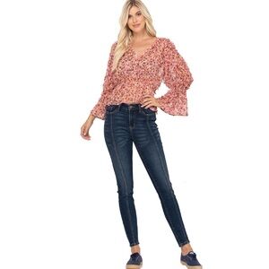 Judy Blue High Waist Skinny Fit Mid-Seam Dark Denim Jeans size 11/30